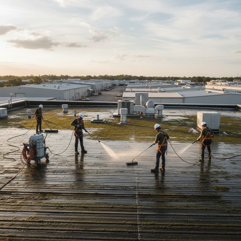 Roof Fungus Removal detail